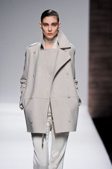 Max Mara Fall 2012 Short Double- Breasted Peacoat  - Lyst