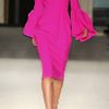 Roksanda Ilincic Margot LanternSleeve WoolCrepe Dress in Pink (fuchsia) - Lyst