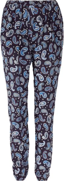  Christine Paisley-print Silk Pants 