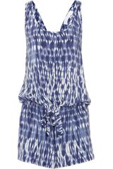 Thakoon Addition Tie Dye-print Silk Playsuit
