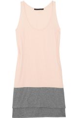 Victoria Beckham Two-Tone Cotton-Jersey Tank