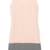 Victoria Beckham TwoTone CottonJersey Tank in Gray - Lyst