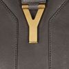 Yves Saint Laurent Large Cabas Chyc Leather Tote in Gray - Lyst
