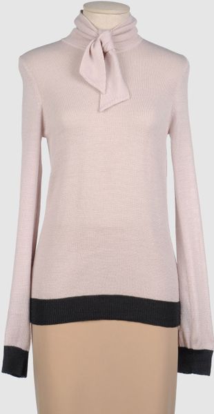 Betty Jackson Long Sleeve Jumper in Gray (lead) - Lyst