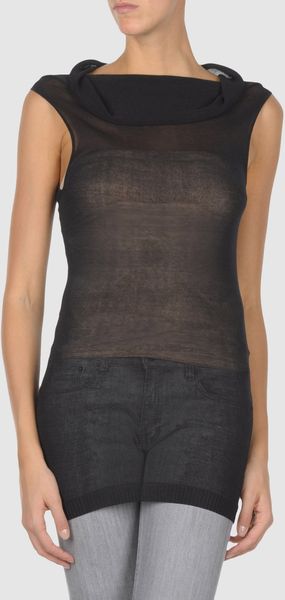 Rick Owens Sleeveless Jumper - Lyst