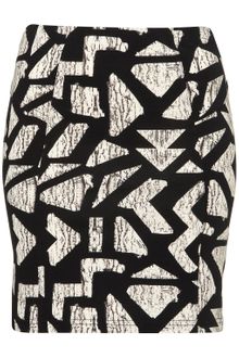 Topshop Aztec Print Bodycon Skirt - Lyst