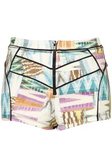 Topshop Aztec Knicker Short - Lyst