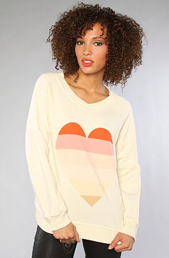  The Beach Heart Original Gidget Sweatshirt in White 