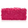 Oscar De La Renta Maty Roll Bow Tweed Clutch in Pink - Lyst