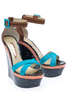 Rupert Sanderson Masai Laquered High Wedge - Lyst