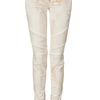 Balmain White TieDye Low Rise Jeans in Beige (white) - Lyst