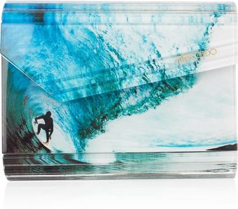 Jimmy Choo Candy Printed Acrylic Clutch - Lyst
