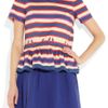 Marc By Marc Jacobs Flavin Striped Stretchcotton Top in Blue (multicolored) - Lyst