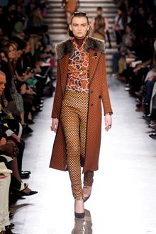 Missoni Fall 2012 Fur Collar Stripe Coat  - Lyst
