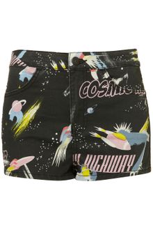 Moto High Waist Space Hotpants - Lyst