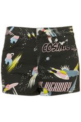 Moto High Waist Space Hotpants