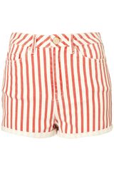 Moto High Waist Stripe Shorts