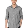 Splendid Long Sleeve Shirt in Gray for Men (black/white) - Lyst