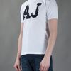 Armani Jeans Patch Detail Tshirt in White for Men - Lyst