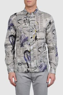John Galliano Long Sleeve Shirt - Lyst
