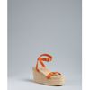 Jeffrey Campbell Suede Moochie Platform Sandals in Orange - Lyst