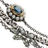 Mawi Multistrand Pearl And Sapphire Linked Bracelet in Gray (pearl) - Lyst
