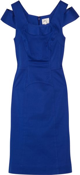 Milly Keithly Stretch Cotton-Blend Dress - Lyst