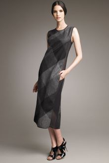 Narciso Rodriguez Mid-calf Plaid Dress - Lyst
