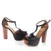 See By Chloé T Strap Platform Sandals in Black - Lyst
