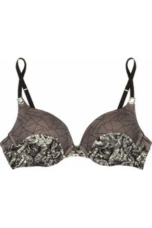 The Lake & Stars Deal Toy Lace and Stretch-mesh Push-up Bra - Lyst