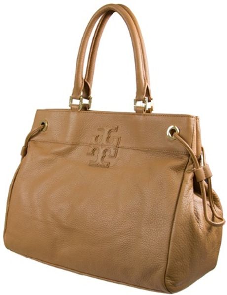 tory burch stacked logo tote