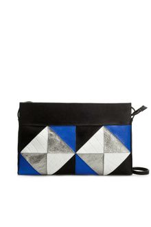 Zara Patchwork Clutch Bag - Lyst