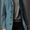 Burberry Midlength Nylon Blend Contrast Undercollar Trench Coat in Blue for Men (stone blue) - Lyst