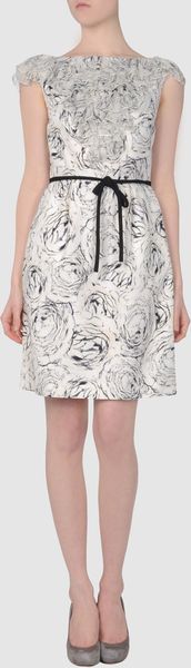 Giambattista Valli Short Dress in White (ivory) - Lyst
