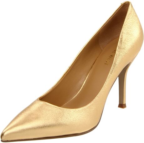 Nine West Nine West Womens Flax Pump in Gold (gold leather) | Lyst
