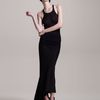 Rick Owens Silkblend Fishtail Maxi Skirt in Black - Lyst