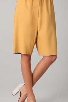 3.1 Phillip Lim Drawstring Leather Shorts with Zippers - Lyst