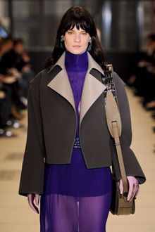 Balenciaga Fall 2012 Brown Short Coat With Wide Sleeves - Lyst