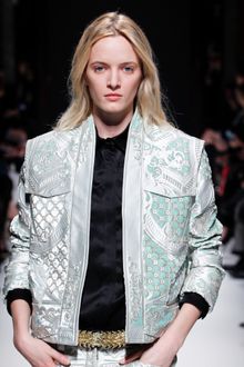 Balmain Fall 2012 Embroidered Leather Jacktet - Lyst