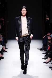 Balmain Fall 2012 Printed Skinny Pants In Black  - Lyst