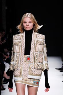 Balmain Fall 2012 Long Sleeve Knitted Turtleneck In Black  - Lyst