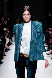 Balmain Fall 2012 Collarless Blouse - Lyst