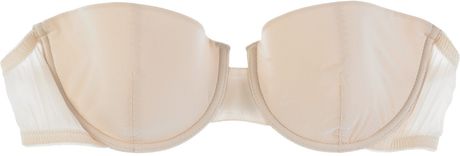 Bodas Sheer Tactel Strapless Bra in Pink - Lyst
