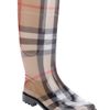 Burberry Checked Rubber Boot in Brown - Lyst