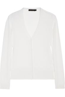 Calvin Klein Cecyl Fine-knit Cashmere and Silk-blend Cardigan - Lyst