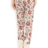 Clements Ribeiro Printed Silk Skinny Pants in Beige (ivory) - Lyst