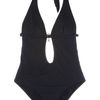 D&g Plunged CutOut Swimsuit in Black - Lyst