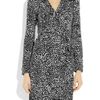 Diane Von Furstenberg Jeanne Printed Silkjersey Wrap Dress in Black - Lyst