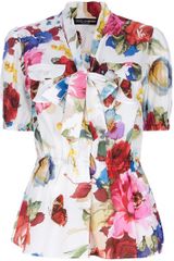 Dolce & Gabbana Pussy Bow Blouse