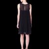 Erin Fetherston Pleated Side Panel Dress in Black - Lyst